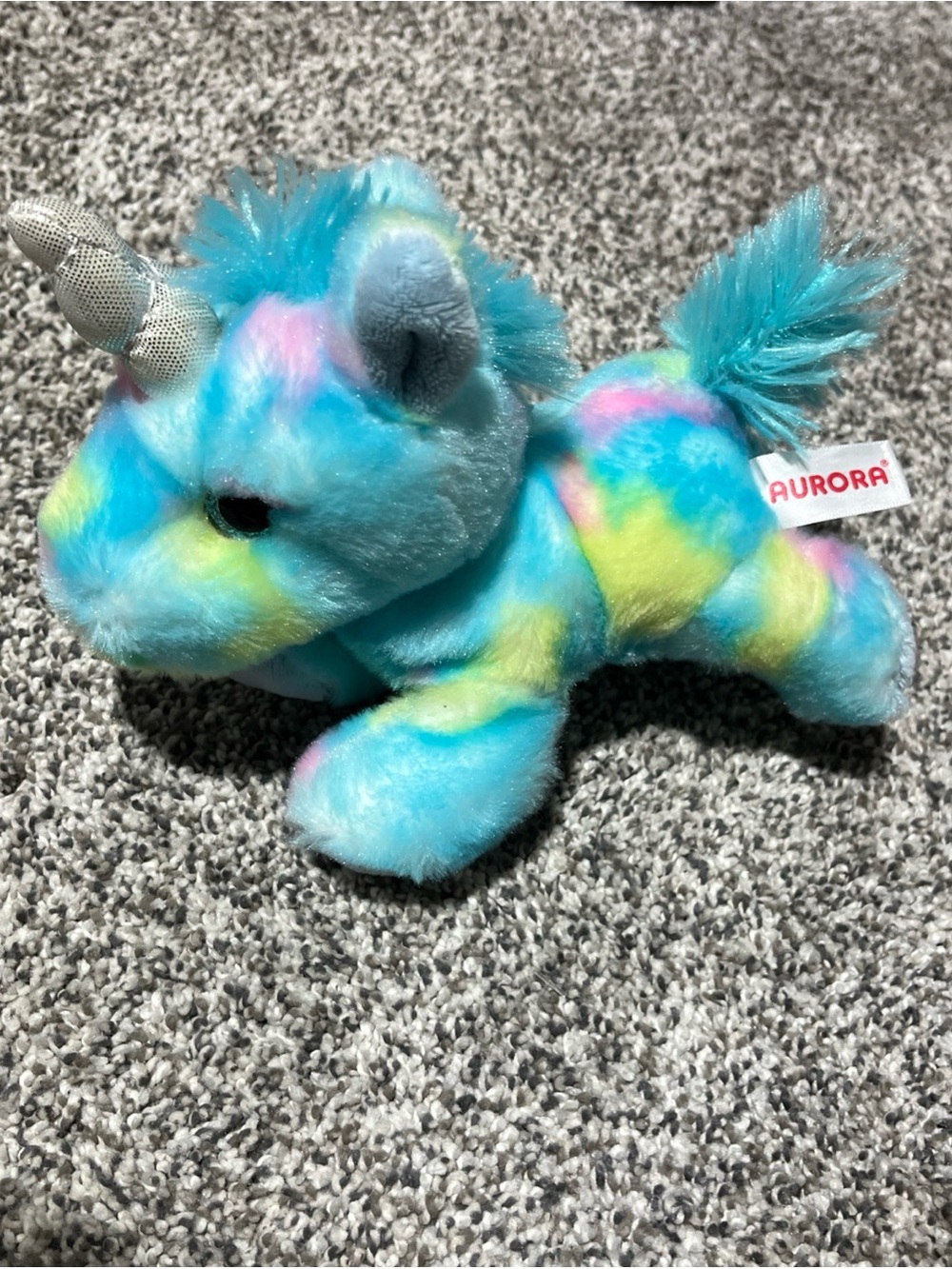 Aurora Aurora Bright Fancies Blueberryripple Unicorn Super Soft Plush Stuffed An